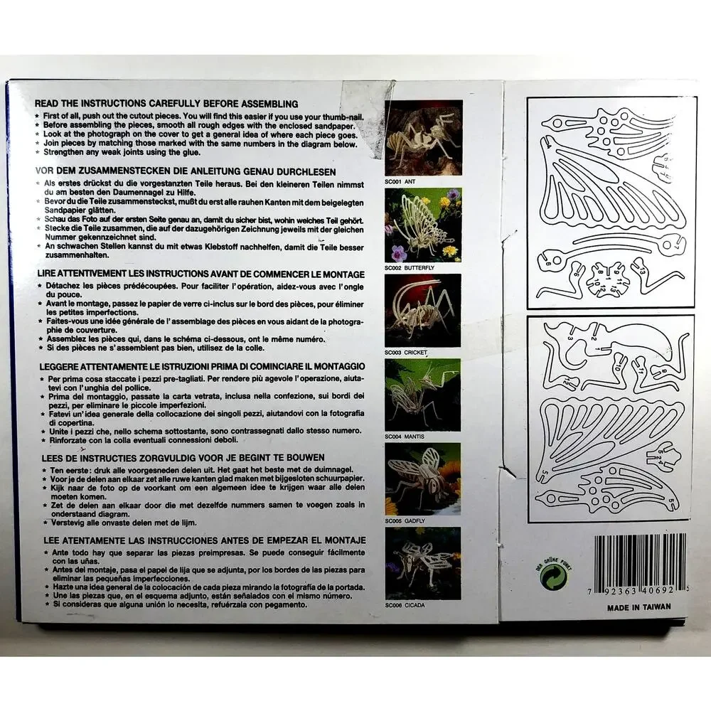 Embrace the Beauty of Nature with Butterfly 040692 Puzzle/Model Kit - vn